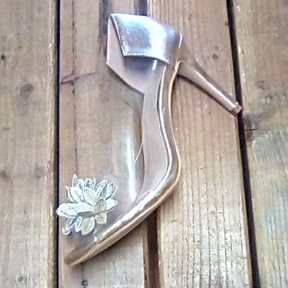 Gold High Heels